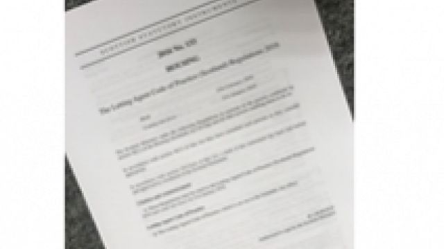 Update on Letting Agent Code of Practice